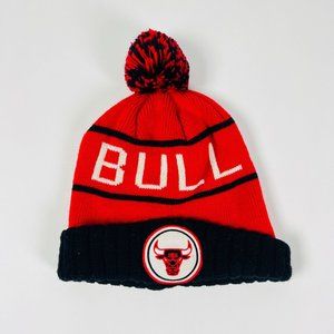 Mitchell & Ness NBA Basketball Chicago Red Black Bulls Winter Knitted Hat